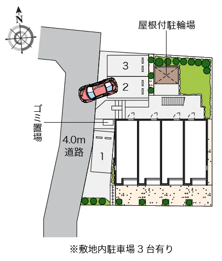 三鷹市野崎２丁目 月極駐車場
